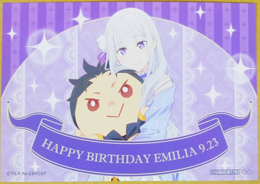 Amazon | リゼロ エミリアの誕生生活 2022 特典 ブロマイド Re:ゼロ